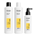 Nioxin Σύστημα 1 Loyalty Kit (Σαμπουάν 300ml, Conditioner 300ml, Θεραπεία 100ml)_4064666844497