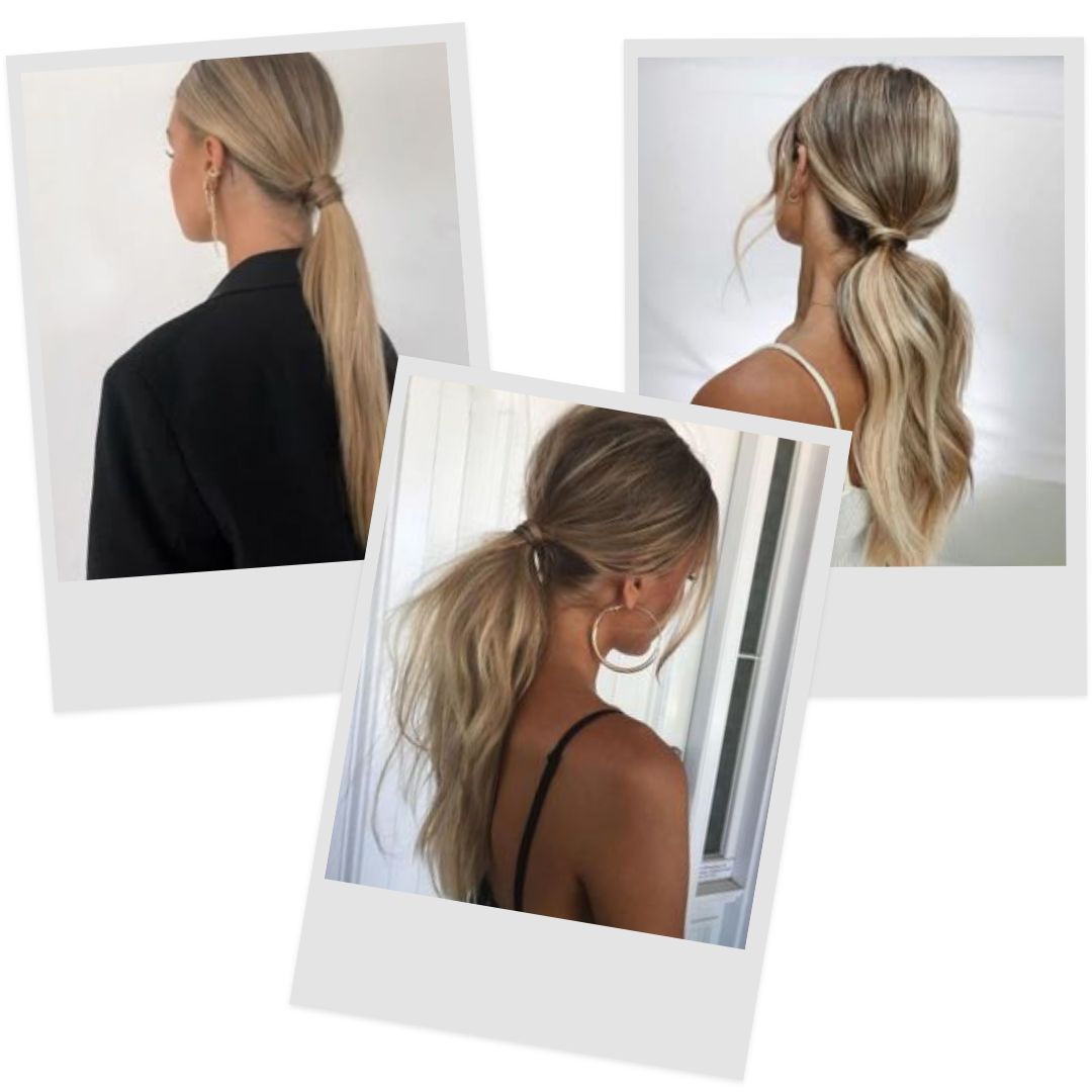 Χαλαρό low ponytail