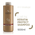 System Professional Fibra LuxeOil Keratin Protect Shampoo 1000ml