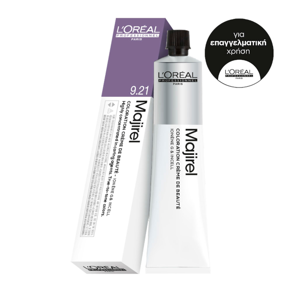 L'Oréal Professionnel Majirel 9.21 Ξανθό Πολύ Ανοιχτό Ιριζέ Σαντρέ 50ml L'Oréal Professionnel Majirel 9.21 Ξανθό Πολύ Ανοιχτό Ιριζέ Σαντρέ 50ml