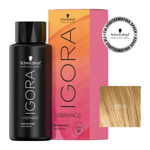 Schwarzkopf Igora Vibrance 9.5-5 Ξανθό Ιβούαρ Χρυσό 60ml