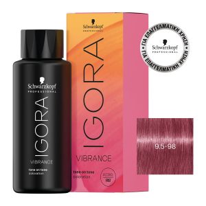 Schwarzkopf Igora Vibrance 9.5-98 Ξανθό Ιβουάρ Βιολέ Κόκκινο 60ml