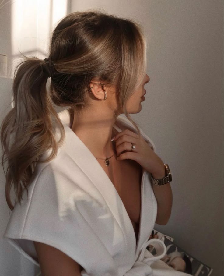 low ponytail