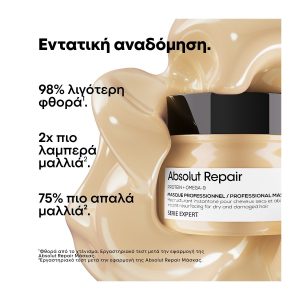 L’Oréal Professionnel Serie Expert Absolut Repair Χρυσή Μάσκα Για Ταλαιπωρημένα Μαλλιά 250ml