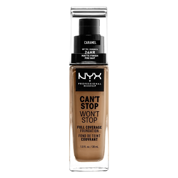 Nyx Professional Makeup Can't Stop Won't Stop Full Coverage Foundation 15 Caramel 30ml Nyx Professional Makeup Can't Stop Won't Stop Full Coverage Foundation 15 Caramel 30ml