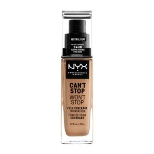 Nyx Professional Makeup Can't Stop Won't Stop Full Coverage Foundation 10,3 Neutral Buff 30ml