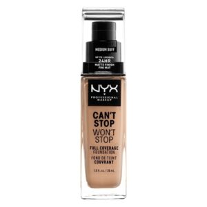 Nyx Professional Makeup Can't Stop Won't Stop Full Coverage Foundation 10,5 Medium Buff 30ml