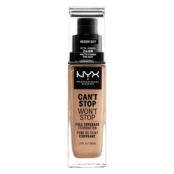 Nyx Professional Makeup Can't Stop Won't Stop Full Coverage Foundation 10,5 Medium Buff 30ml Nyx Professional Makeup Can't Stop Won't Stop Full Coverage Foundation 10,5 Medium Buff 30ml