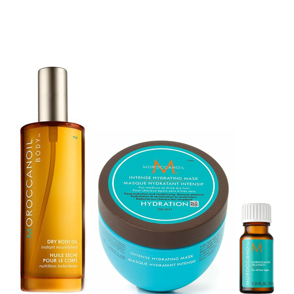 morset3 Moroccanoil set (Moroccanoil Intense Hydrating Mask 250ml+Moroccanoil Dry Body Oil 100ml+Moroccanoil treatment 10ml)
