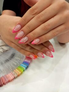 Vivid Pink Nails
