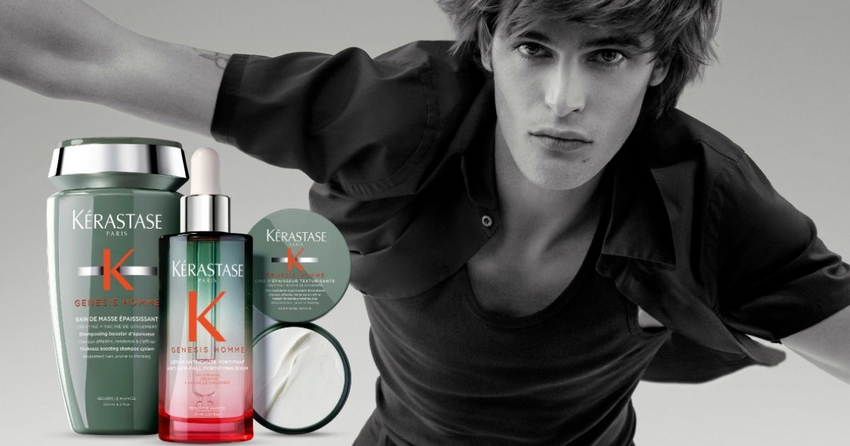 Νέα ανδρική σειρά Kérastase Genesis Homme με διπλή δράση ενάντια στην τριχόπτωση