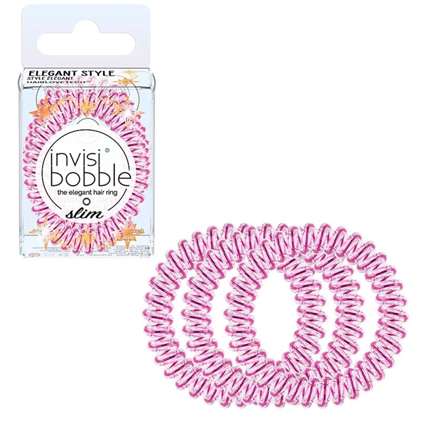 Invisibobble Slim Time to Shine La Vie en Rose, 3τμχ Invisibobble Slim Time to Shine La Vie en Rose, 3τμχ
