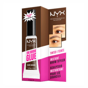 Nyx Professional Makeup The Brow Glue Gel Φρυδιών Dark Brown 5gr