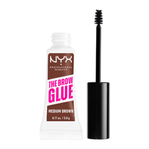 Nyx Professional Makeup The Brow Glue Gel Φρυδιών Medium Brown 5gr