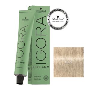 Schwarzkopf Igora Zero AMM 10-2 Κατάξανθο Φυμέ 60ml - 4045787957815
