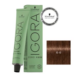 Schwarzkopf Igora Zero AMM 6-6 Ξανθό Σκούρο Μαρόν 60ml - 4045787959376