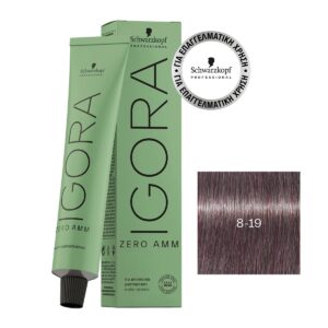 Schwarzkopf Igora Zero AMM 8-19 Ξανθό Ανοιχτό Σαντρέ Βιολέ 60ml - 4045787959734