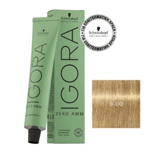 Schwarzkopf Igora Zero AMM 9-00 Ξανθό Πολύ Ανοιχτό Έντονο Φυσικό 60ml - 4045787959895
