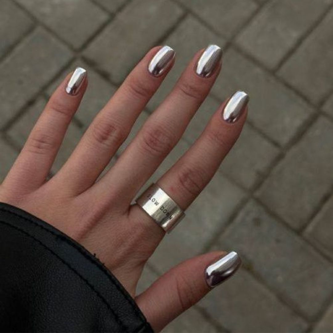 metallic nails