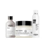 L’Oréal Professionnel Silver Shampoo & Metal Detox Mask & Volume Lift Mousse_SHAMDETOMOUS