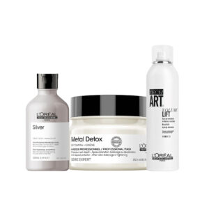 L’Oréal Professionnel Silver Shampoo & Metal Detox Mask & Volume Lift Mousse_SHAMDETOMOUS