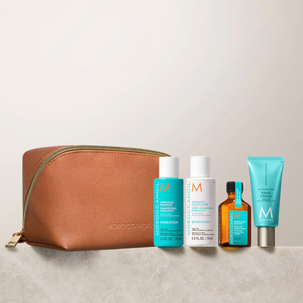 Moroccanoil Τravel Kit Hydration Set (Shampoo, Conditioner, Oil Treatment, Hand Cream, Νεσεσέρ)_7290116972282
