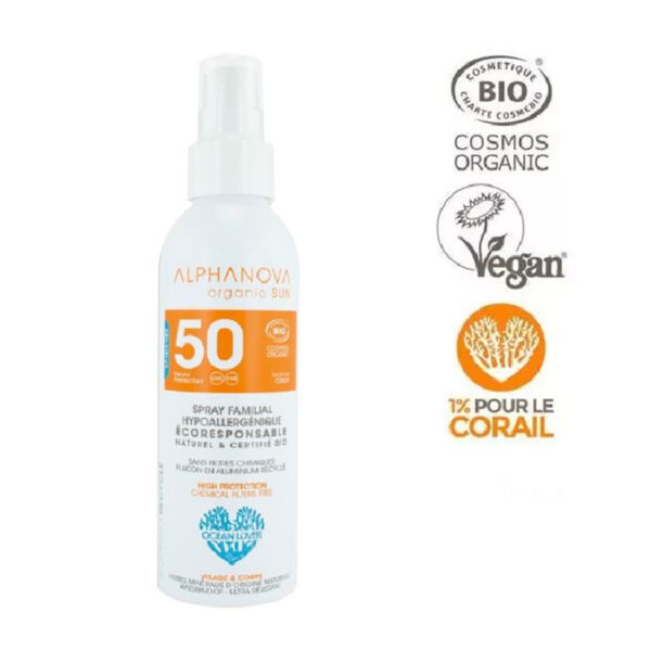 Alpanova Sun Αντηλιακό Υποαλλεργικό Σπρέι SPF 50 125gr_3760075072100