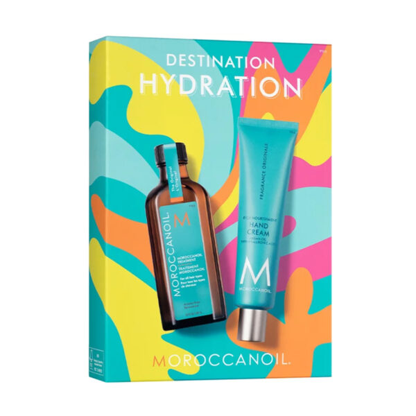 Moroccanoil Hydration Destination Set (Oil Treatment Original& ΔΩΡΟ Hand Cream)