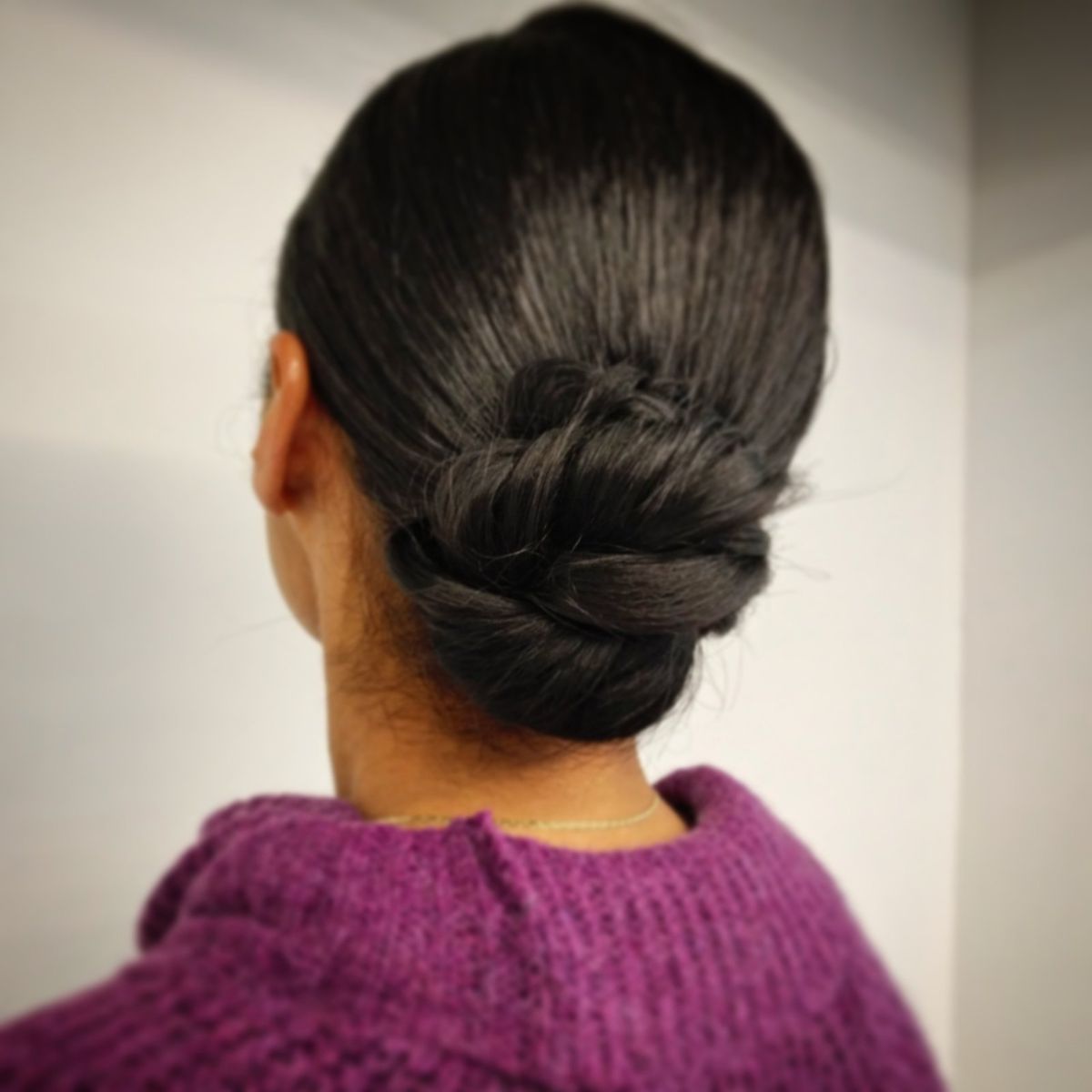 chignon bun