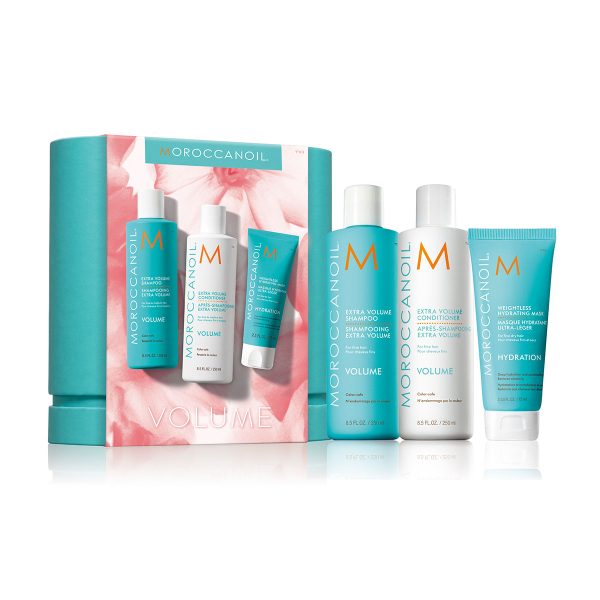 Moroccanoil Spring Kit Volume Set (Shampoo, Conditioner, hydration mask, shower Gel & body lotion)_7290116977720