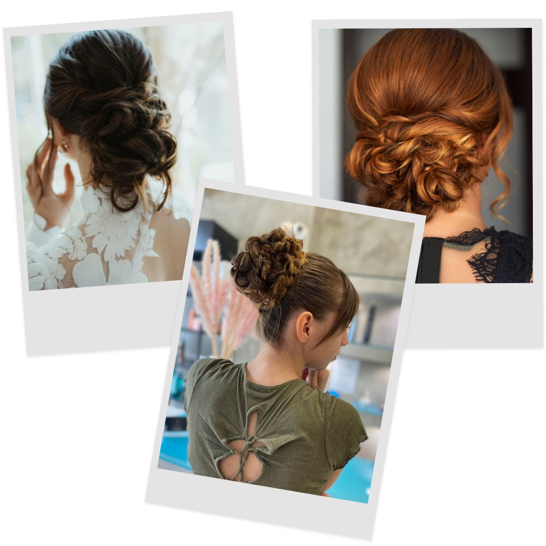 high bun with braids