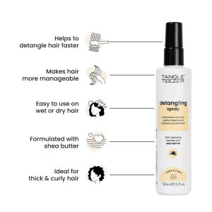 Tangle Teezer Everyday Detangling Cream Spray - Thick & Curly Hair 150ml