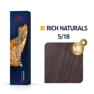 Wella Professionals Koleston Perfect Me+ Rich Naturals 5/18 Ανοιχτό Σταχτί Ανοιχτό Περλέ 60ml