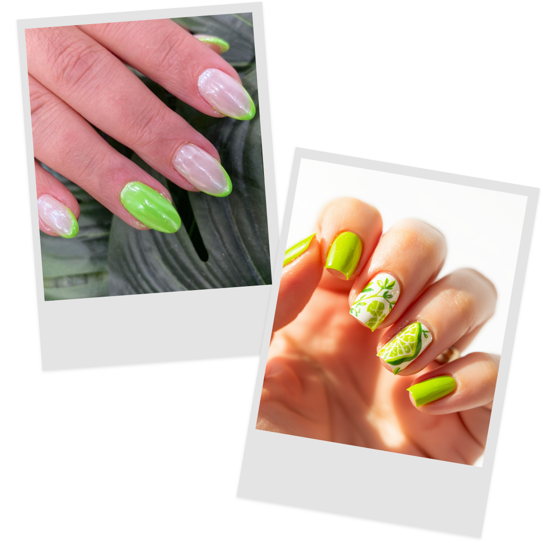 7. lime nails
