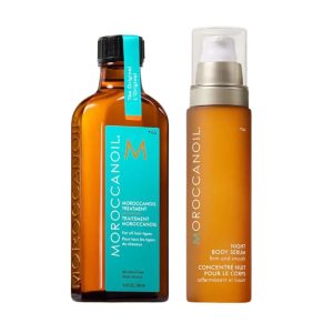 Moroccanoil Good-to-Glow Duo Original (Oil Treatment Light 100ml, Night Body Serum 50ml)
