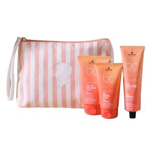 Schwarzkopf Professional Bonacure Sun Protect Pouch (Scalp, Hair & Body Cleanse 100 ml, 2-in-1 Treatment 75 ml, 10-in-1 Summer Fluid 100 ml)