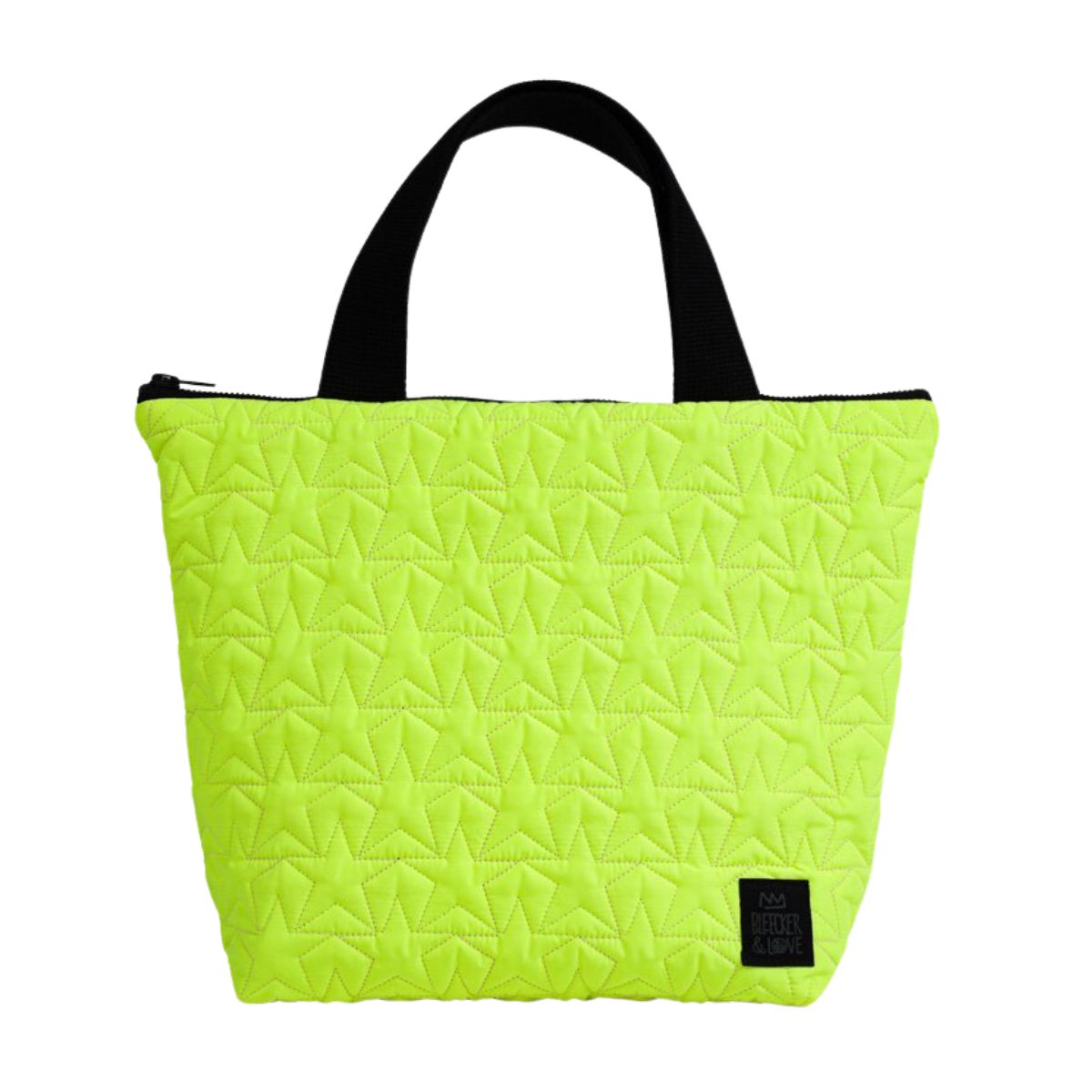 Bleecker & Love Stars Neon Yellow Tote Bag 35x15x25 cm Bleecker & Love Stars Neon Yellow Tote Bag 35x15x25 cm