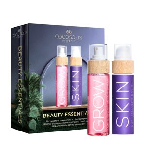 Cocosolis Organic Beauty Essentials Gift Set (Grow Hair Serum 100ml & Skin Anti-cellulite Dry Oil 110ml)