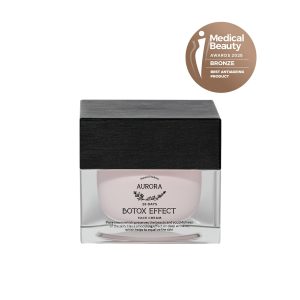 Κρέμα προσώπου Aurora Botox Effect 30ml με μαύρο καπάκι.