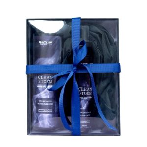 Beauty Line Ανδρικό Σετ Δώρου Clean Storm (Αφρόλουτρο & Body Mist)