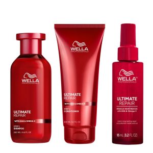 Wella Professionals Ultimate Repair Set 2 (Shampoo 250ml, Conditioner 200ml, Miracle Hair Rescue 95ml)