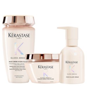 Kérastase Gloss Absolu Crème Hydra-Glaze Set 2 (Bain 250ml, Masque 200ml, Frizz-Glaze Cream 250ml)