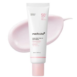 Medicube PDRN Pink Tone Up Sun Cream SPF50+, ροζ κρέμα αντηλιακή 50ml.