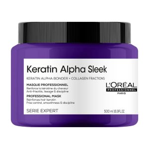 L'Oréal Professionnel Serie Expert Keratin Alpha Sleek Professional Mask για Λείανση 500ml