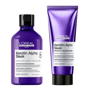 L’Oréal Professionnel Serie Expert Keratin Alpha Sleek Set 1 (Shampoo 300ml & Treatment 200ml)