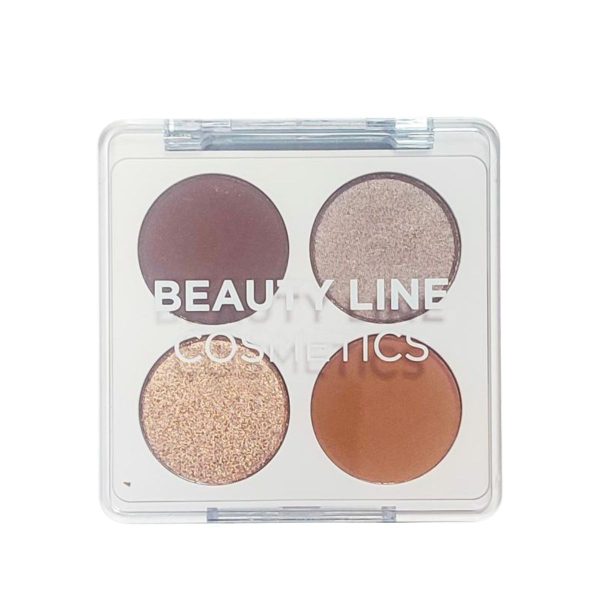Beauty Line Παλέτα Σκιών 4 Αποχρώσεων The Beige Nudes