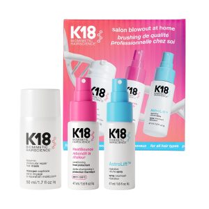 K18 Salon blowout at home kit (Leave-in mask 50ml, HeatBounce 47ml, AstroLift™ 47ml)