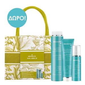 Medavita Solarich Kit (Hair & Body After-Sun Shower Gel 400ml, Mask 150ml, Hair Oil 150ml) & ΔΩΡΟ Τσάντα