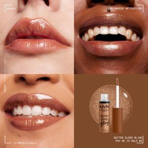 Nyx Professional Makeup Butter Gloss Bling Pay Me In Gold 8ml