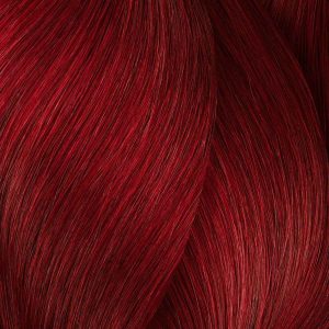 Κόκκινη απόχρωση μαλλιών με L'Oréal Professionnel Dia Light Booster Red.